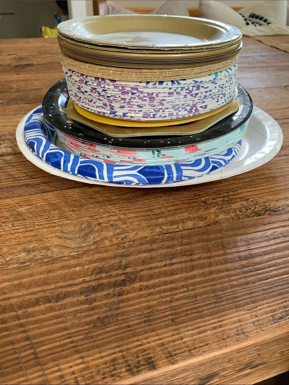Variety of paper plates- Mixed Patterns